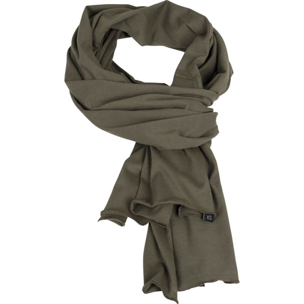 Build Your Brand Adults Unisex Jersey Scarf / Olive